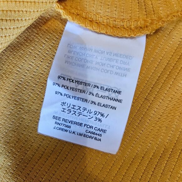 Madewell Texture Thread Tiered Tank Top Size Medium J0279 Mustard Flowy Strappy - Picture 9 of 11